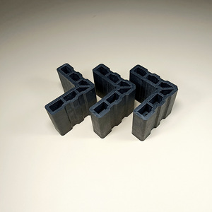 Plastic Corner Brackets 20x40x1.5mm Black Screw Installation Industrial <b>Door</b> <b>Window</b> <b>Accessories</b> - Product Image 3