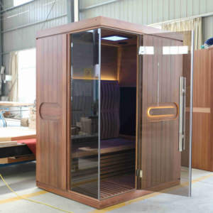 Cabina de sauna de vapor portátil para 1-2 personas, control digital de madera maciza, tamaño completo, moderna, gran oferta, para uso doméstico, novedad - Product Image 2