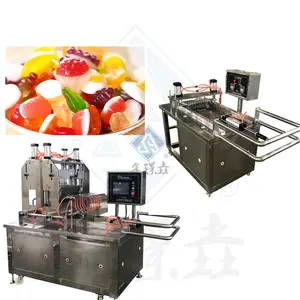 Gummy Bear 50 Fábrica de fabricación de dulces Buena calidad Máquina automática para hacer dulces de piruletas duras Buena calidad en Shanghai