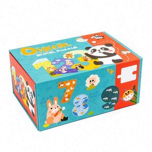 Rompecabezas de Madera Educativos para Niños en Edad Preescolar, con Dibujos Animados, para el Aprendizaje de Números y el Alfabeto - Product Image 2