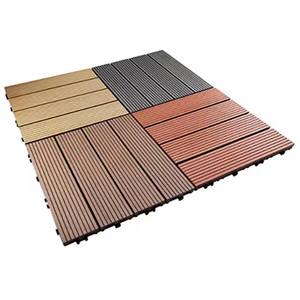 Baldosas de terraza de WPC de bajo mantenimiento para exteriores, baldosas de madera y plástico compuesto, baldosas de terraza entrelazadas - Product Image 2