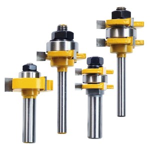 Woodworking Milling Cutter 1/4 1/2 Shank 3 Flute T-Type Tenon Cutter For Cabinet Flooring Window Joinery - Product Image 3