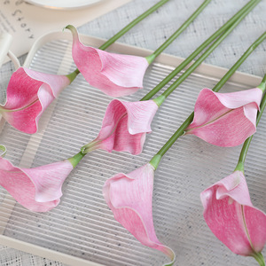 Calla Lily Fleurs Artificielles Real Touch Purple Calla Lily Red Calla Lily - Product Image 3