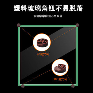 Glass Corner Clip <b>Plastic</b> Fixing Bracket For <b>Mirror</b> No Drill Easy Installation Modern Simple Style - Product Image 2