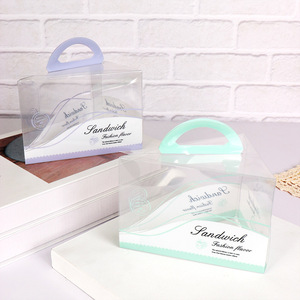 Bán Sỉ Hộp Bánh Hình Tam Giác Bằng Nhựa Trong Suốt Ngày Lễ Tình Nhân Chống Dầu Mỡ Cho Thú Cưng - Product Image 3