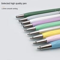 Stylos à bille métalliques fins personnalisés avec logo SEAPEN, stylos rétractables en métal brillant pour le bureau, l'école et les affaires