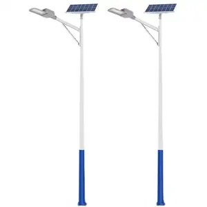 Lampe en acier nouvelle route de luxe Led lampadaires solaires étanche hauteur personnalisée lampadaire
