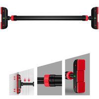 Barre de traction horizontale réglable PB8112 sans vis avec poignée en mousse pour porte – Gymnastique à domicile