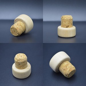 Bouchon en liège anti-déversement élégant et luxueux pour bouteilles de vin 18,5 mm 19 mm 20 mm pour whisky et <span class=keywords><strong>vodka</strong></span> - Product Image 3