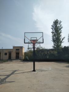 Support de panier de basket-ball à tube carré souterrain de style hirondelle pour adultes <span class=keywords><strong>en</strong></span> plein air fixe de haute qualité - Product Image 6