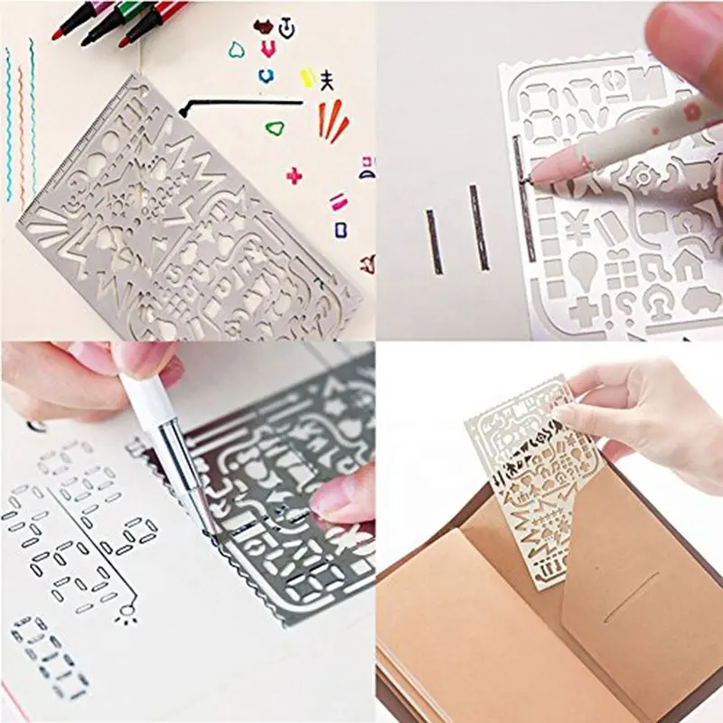 Custom Bloem Dier Verschillende Patronen Roestvrij Staal Metalen Tekening Schilderij Stencils Voor Diy Scrapbooking Sjabloon Ambachten