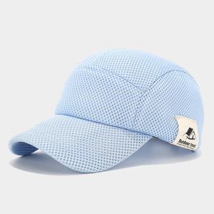 Nouvelle arrivée Chapeau de golf en maille sandwich 6 couleurs Chapeau en maille complète en nylon avec motif de <span class=keywords><strong>lettres</strong></span> de style de rue formel Vente en gros avec étiquette - Product Image 3
