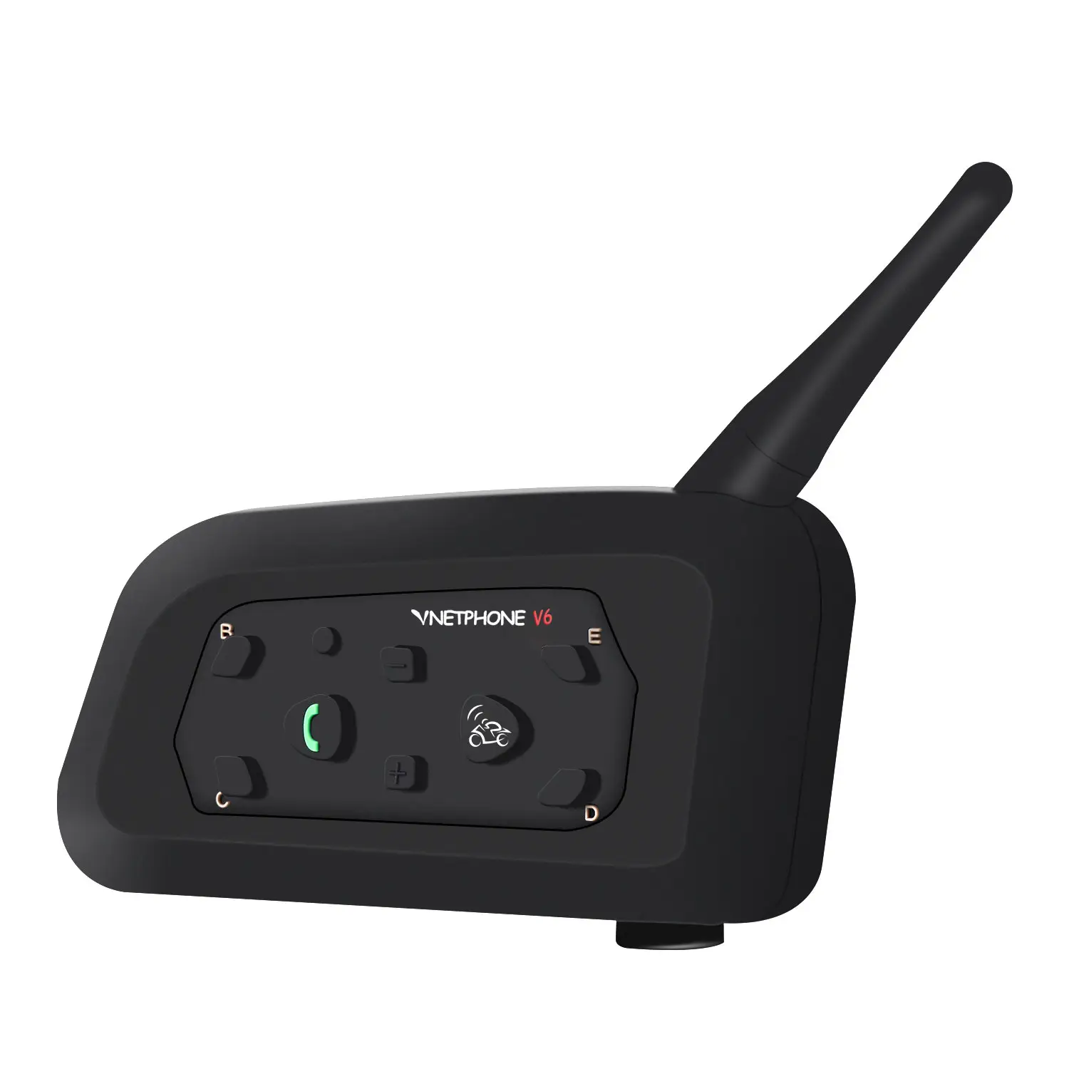 Hoge Kwaliteit 800M Helm Interphone Full Duplex Bluetooth Motorfiets V6 Intercom