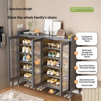 Armoire à chaussures extérieure en acier avec serrure numérique, robuste, étanche, résistante à la rouille, pour jardin, facile à assembler
