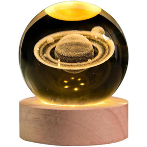 Wholesale Modern Style Star Universe Crystal Ball Creative Crystal Crafts Souvenirs Rechargeable LED <b>Light</b> Source <b>Plug</b>-in Power - Product Image 1
