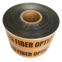Cinta de Advertencia Subterránea Detectable, Impermeable, Resistente a Desgarros, No Adhesiva, para Seguridad de Cables de Fibra Óptica, 4mil