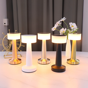 Lámpara de noche LED de Metal Retro regulable, diseño moderno, inalámbrico y recargable, regalo creativo, Iluminación inalámbrica, lámparas de Ambiente de hierro - Product Image 6