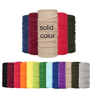 Coussinets bandana couleur unie sans couture, pour la course, vente en gros, guêtre pour le cou