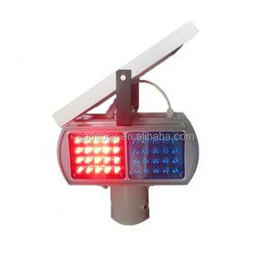 Feu de signalisation flash rouge et bleu solaire intelligent à un seul côté ou à deux côtés - Product Image 2