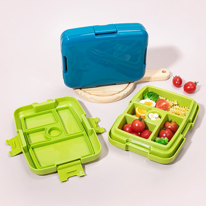 2026 New <b>Plastic</b> Bento Box Adult Lunch Box 5-Grid Children's Lunch Box Meal Preparation <b>Container</b> - Product Image 4