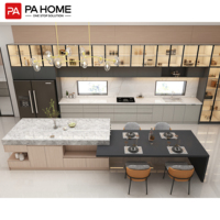 Comptoirs de cuisine intelligents pour la maison de luxe personnalisé sans PA 3d meubles armoires de cuisine