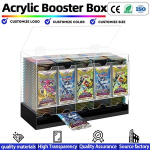 Dispensador personalizado de pacotes de boosters de acrílico, compatível com boosters de cartas colecionáveis TCG, boosters de cartas esportivas e muito mais, para exposição