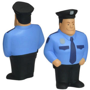 Antistress a Forma di Poliziotto in Schiuma PU con Logo Personalizzato, Pallina Antistress per Ufficiali di Polizia - Product Image 4