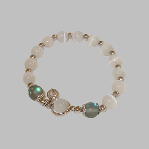 Bracelet en cristal opale bleu mer trésor clair de lune Bracelet élastique léger de luxe pour filles femmes bijoux accessoires - Product Image 2