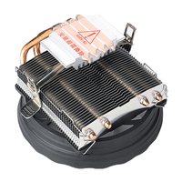 Qiusaim penurun panas tekanan rendah dengan 2/4 pipa panas generasi 12 kipas CPU komputer Desktop 120mm 1151 senyap/AM4 berpendingin udara