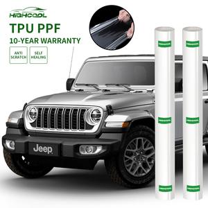 HIGHCOOL 7.5mil Clear TPU Paint Protection Film Self Healing Hydrophobic Anti Scratch Car Body PPF Film Roll - Product Image 1