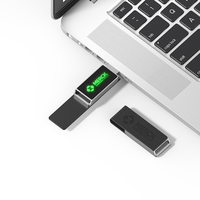 Nouvelle clé USB 2.0 en cuir avec logo LED personnalisé, cadeau promotionnel d'entreprise avec logo personnalisé