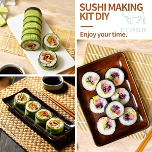 Kit de Bambú para Hacer Sushi en Casa, Molde para Enrollar Arroz, Herramientas para Hacer Sushi a Mano - Product Image 3