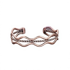 Designer <b>Copper</b> Cuff <b>Bracelet</b> Magnetic Therapy Classic Stylish Handmade Jewelry for Unisex Fashion Daily Comfort Anniversary - Product Image 1
