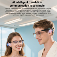 GY600 - Lunettes intelligentes anti-lumière bleue avec traduction simultanée multilingue en temps réel, lunettes de soleil de luxe, lunettes de soleil AI.
