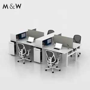 Electric ergonomic office four legs face to face adjustable desk sit and standing up desk