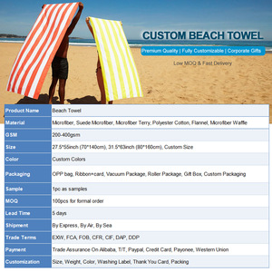 カスタムバックパックビーチタオル、収納バッグ付き変形ビーチタオル、軽量速乾、卸売 - Product Image 3