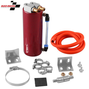 Collecteur d'huile Auso-Racing rouge universel pour systèmes de moteur de voiture tuning - Product Image 1