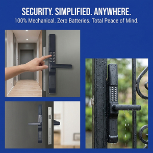Cadenas antivol noir à double face coulissante en alliage de zinc avec <span class=keywords><strong>clé</strong></span> - Product Image 4