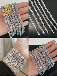 <span class=keywords><strong>Bracciale</strong></span> Tennis Classico con Diamanti Sintetici HPHT CVD in Oro 9K 14K 18K e <span class=keywords><strong>Smeraldi</strong></span> Creati in Laboratorio - Product Image 3