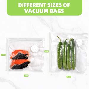 Sacs sous vide réutilisables Huamaohengchun sans BPA en PE de taille moyenne (10x11 pouces) pour le stockage des aliments, résistants aux odeurs, étanches et adaptés au congélateur - Product Image 3