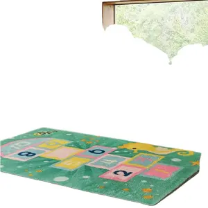 Atacado Custom 3d Impresso Tapetes Máquina Lavável Grande Sala Tapete Early Educational Baby Play Mat