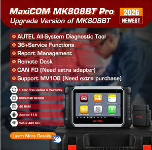 Autel Maxicom MK808BT PRO, Herramienta de Diagnóstico de Vehículos Bidireccional con Más de 28 Servicios, Escáner para Todos los Autos - Product Image 2