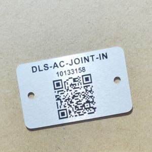 Piastra metallica anodizzata in alluminio anodizzato personalizzata da 2*2 pollici con Logo aziendale QR Code - Product Image 2