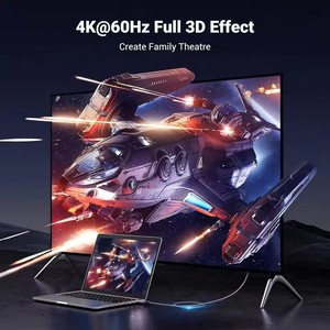 <span class=keywords><strong>Cable</strong></span> UGREEN <span class=keywords><strong>DisplayPort</strong></span> a HDMI 4K 60Hz de 3.3 pies/6.6 pies, <span class=keywords><strong>Cable</strong></span> Trenzado de Nailon DP <span class=keywords><strong>1.2</strong></span> a HDMI 2.0, Convertidor Unidireccional DP a HDMI - Product Image 3