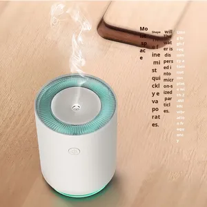 Desktop 0.5L Silent Plastic <b>Humidifier</b> with Ambient Light Low Noise 3W 36dB USB Powered for Bedroom Household Use - Product Image 1