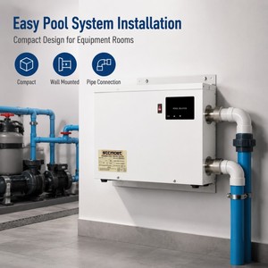 Chauffe-piscine intelligent professionnel de qualité supérieure à prix d'usine, 11 kW, affichage numérique, température constante, élément en titane - Product Image 5