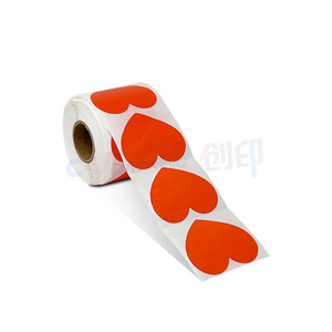 Tùy Chỉnh 50Mm Vòng Màu Nhiệt Nhãn Cuộn Cho Cảm Ơn Bạn Nhãn Doanh Nghiệp Nhỏ Máy In Vòng Tròn Nhiệt Sticker - Product Image 1