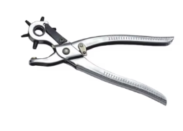 Pince perforatrice robuste manuelle à œillets rotatifs pour cuir, coupe-trou à mâchoires dentelées, poignée souple - Product Image 1