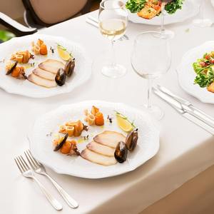 Platos de Porcelana Personalizados, Platos para Ensalada, Platos Blancos para Servir Postres, Platos de Cocina, Aptos para Lavavajillas y Microondas, Ideales para Fiestas Familiares - Product Image 6