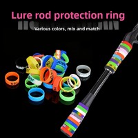 Anneaux de poignée de canne à pêche en silicone antidérapants et élastiques pour accessoires de pêche - Vente en gros